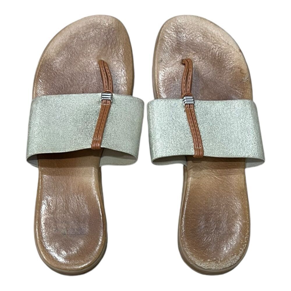 Andre Assous Platino Nice Stretch Thong Sandals 8